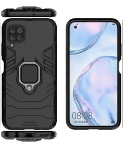 Huawei Nova 7i Armor Ring Case +3D Tempered Glass Protector