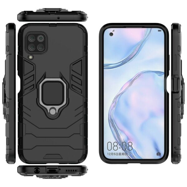 Huawei Nova 7i Armor Ring Case +3D Tempered Glass Protector