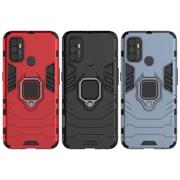 Oppo A53 Armor Heavy Duty Full Body Protection Casing Cover + 3D Full Cover Tempered Glass - Image 15