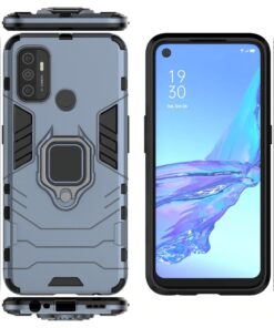 Oppo A53 Armor Heavy Duty Full Body Protection Casing Cover + 3D Full Cover Tempered Glass