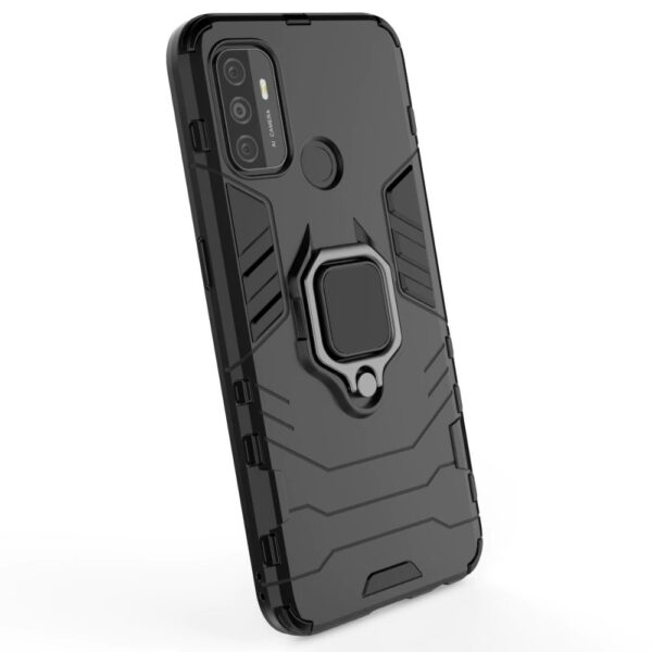 Oppo A53 Armor Heavy Duty Full Body Protection Casing Cover + 3D Full Cover Tempered Glass - Image 4