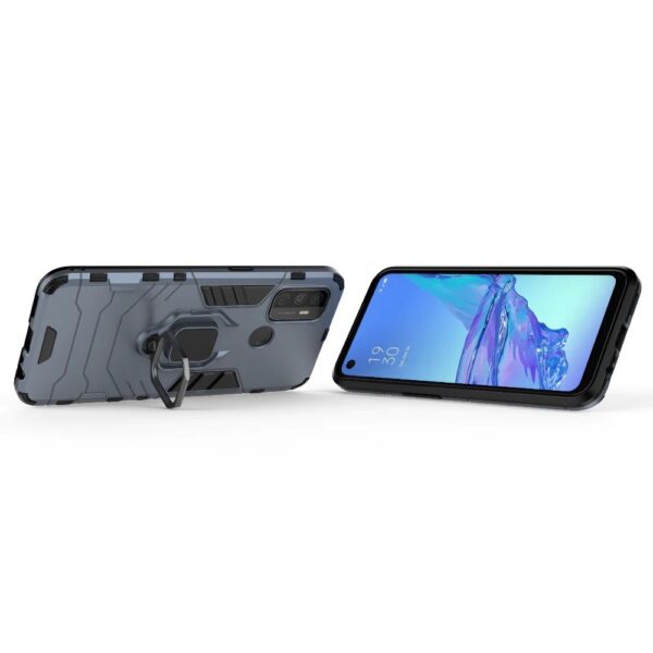 Oppo A53 Armor Heavy Duty Full Body Protection Casing Cover + 3D Full Cover Tempered Glass - Image 5