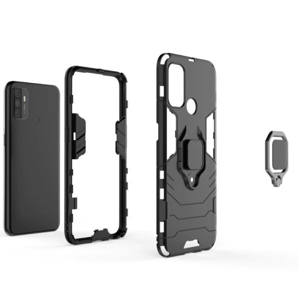 Oppo A53 Armor Heavy Duty Full Body Protection Casing Cover + 3D Full Cover Tempered Glass - Image 13