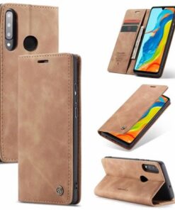Alternative view of Huawei P20 Lite CaseMe Leather cover + 3D Glass Protector