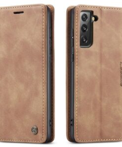 Samsung S21 Plus CaseMe Leather Flip Cover