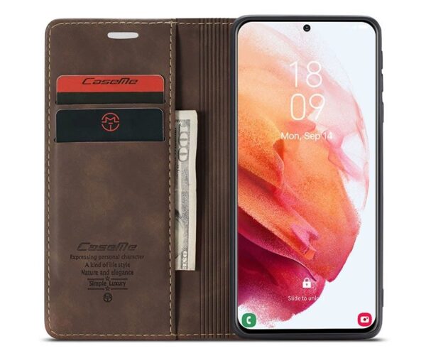 Samsung S21 Plus CaseMe Leather Flip Cover - Image 13