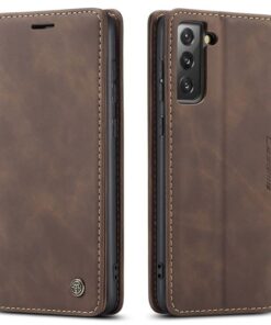Samsung S21 CaseMe Leather Flip Cover
