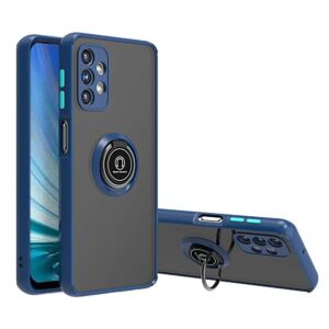 Samsung A72 Frosted Matte Case with Kickstand Feature + free 3D Glass Protector