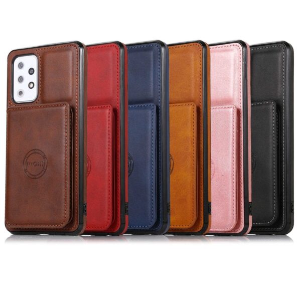 Samsung A72 Luxury Leather Wallet Back Cover Case - Image 12
