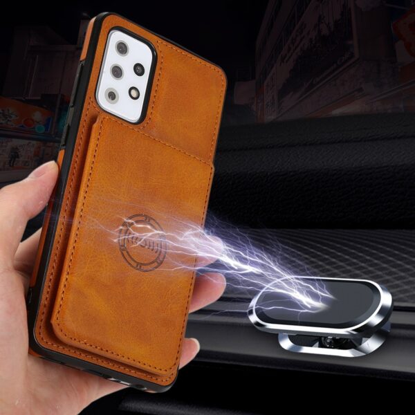 Samsung A72 Luxury Leather Wallet Back Cover Case - Image 17
