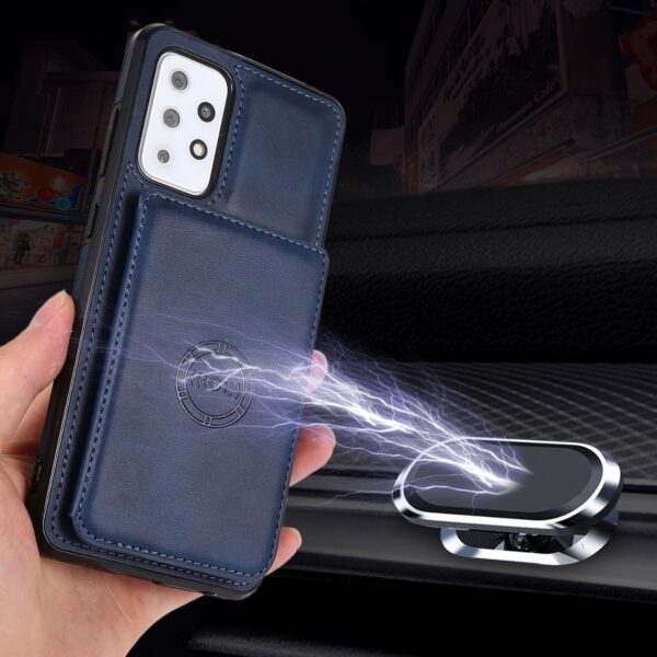 Samsung A72 Luxury Leather Wallet Back Cover Case - Image 8