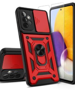 Alternative view of Samsung A32 Slide Window Armor Case + free 3D Glass Protector
