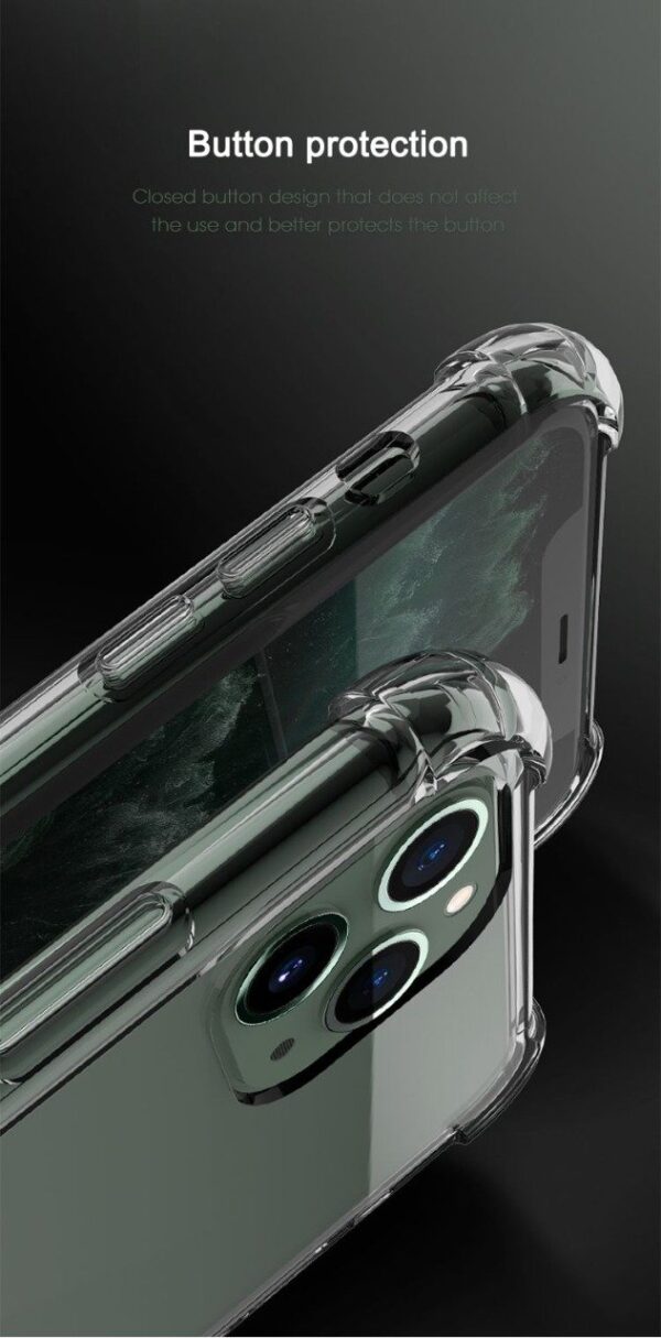 iPhone 11 Shockproof Antiburst CLEAR Case Cover with tempered glass - Image 4