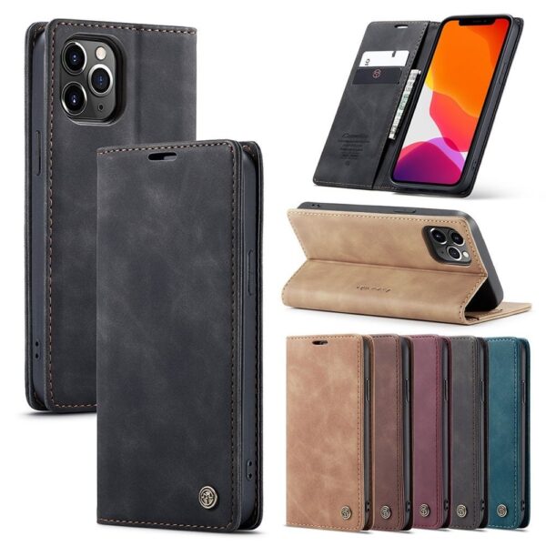 iPhone 13 Series Caseme Leather Flip Cover - Image 9