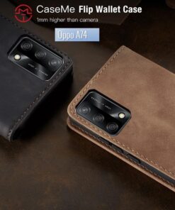 Oppo A74/A95 CaseMe Leather Flip Cover