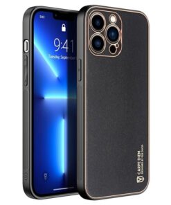 iPhone 13 Pro Max Dux Ducis Yolo Leather Electroplated Case