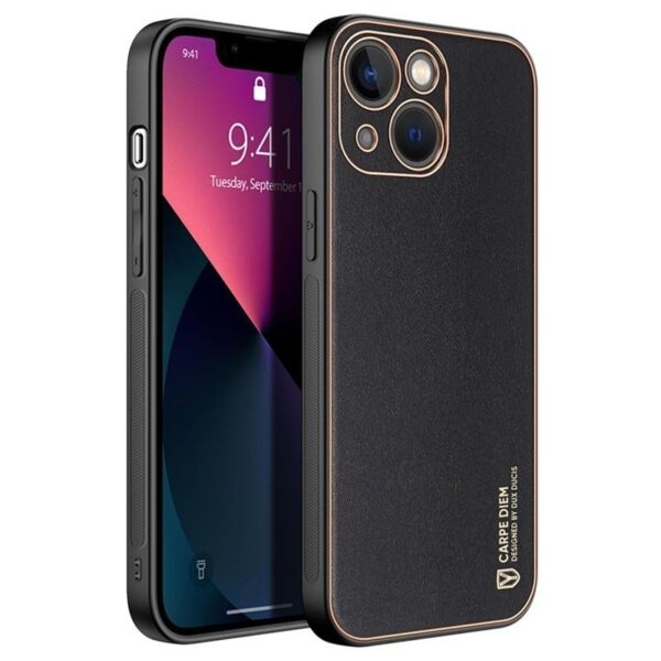 Dux Ducis Yolo Leather Electroplated Case for iPhone 12 and 13 Series - Image 2