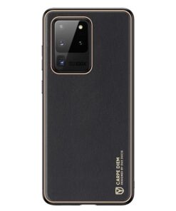 Alternative view of Dux Ducis Yolo Leather Electroplated Case for Samsung S20+/S20 Ultra