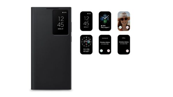 New Design Clearview Smart Case for Samsung Galaxy S22/S23/24 Ultra Series with Sensor - Image 3