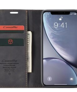 CaseMe Leather Flip Cover for iPhone XR, Xs & Xs Max