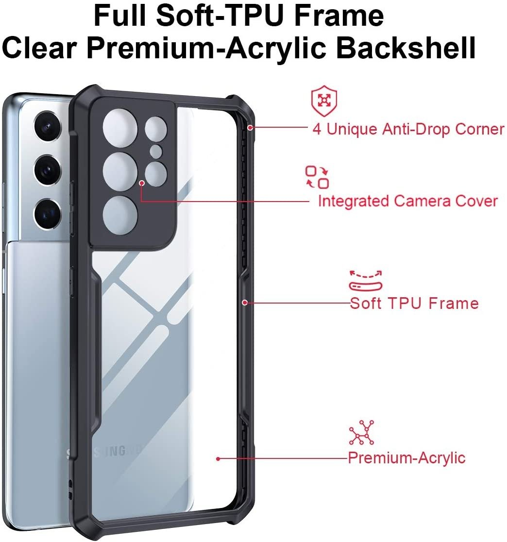 Xunnd Beetle Series Bumper Clear Case for Samsung Galaxy S21 Ultra - Image 6