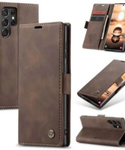 Samsung Galaxy S23 Ultra CaseMe Leather Flip Case