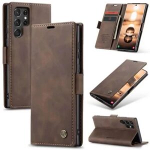Samsung Galaxy S23 Ultra CaseMe Leather Flip Case
