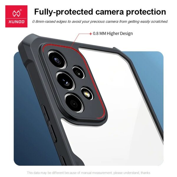Samsung Galaxy A73 Xunnd Beetle Series Bumper Clear Case - Image 3