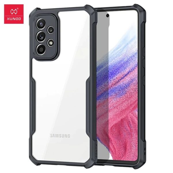 Samsung Galaxy A73 Xunnd Beetle Series Bumper Clear Case - Image 2
