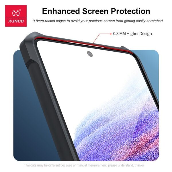 Samsung Galaxy A73 Xunnd Beetle Series Bumper Clear Case - Image 5