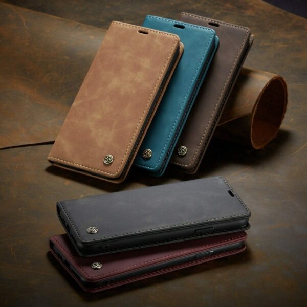 Redmi Note 10C CaseMe Leather Flip Cover - Image 13