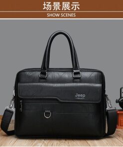 Alternative view of JEEP BULUO Men Business Briefcase High Quality Office Laptop & Macbook Bag