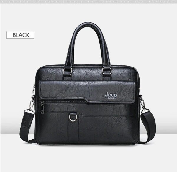 JEEP BULUO Men Business Briefcase High Quality Office Laptop & Macbook Bag - Image 8