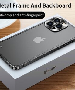 Luxury Premium Metallic Matte Transparent Shockproof Case for iPhone Series