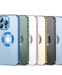 Luxury Lens Plating Protector Logo Cut Out Case Cover and 3D Glass Protector For iPhone Series