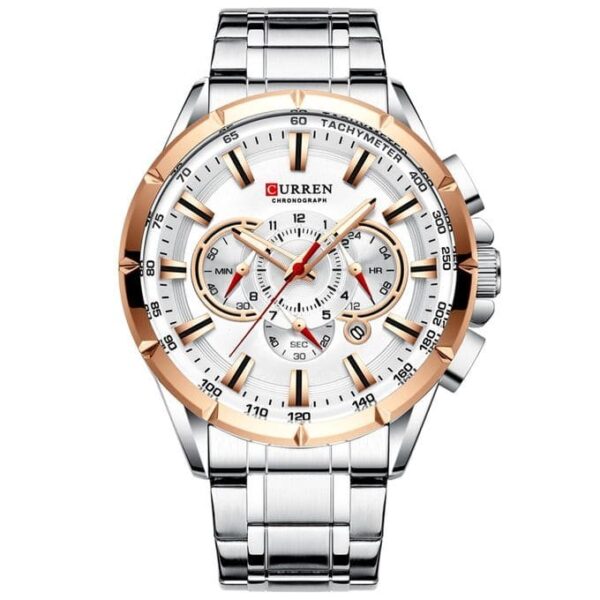 Wrist Watch Men Waterproof Chronograph Military Army Stainless Steel Male Clock Man Sport Watches - Image 3