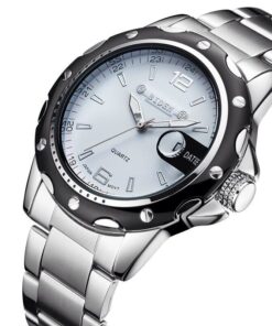 Alternative view of BIDEN Men Watch Fashion Casual Business Waterproof Quartz Calendar Stainless Steel Strap Watches