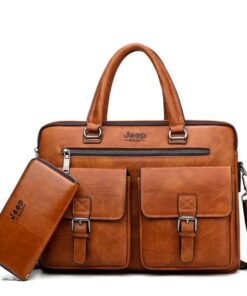 JEEP BULUO Wise Classic Business Choice British Style Laptop Bag