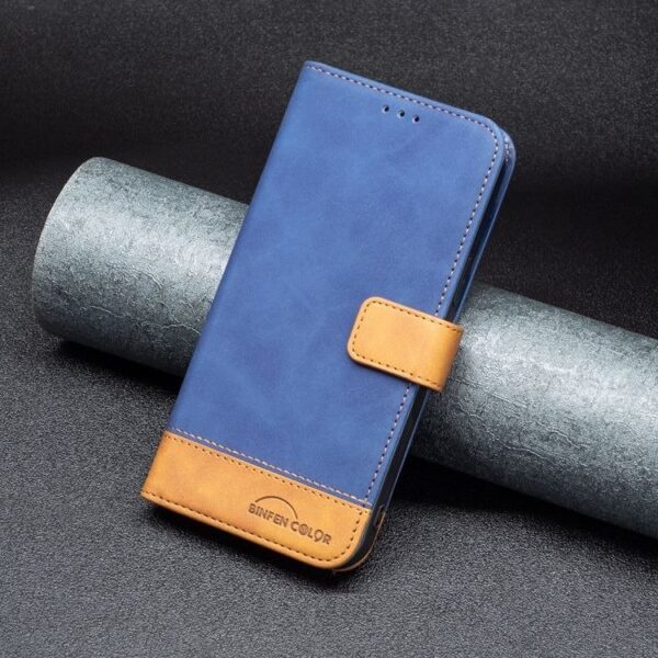 Samsung Galaxy A12 Magnetic Hasp Wallet Skin Feel Leather Flip Cover - Image 11