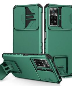 Redmi Note 11/11s Slide Lens 360 Protective Armored Bumper Case