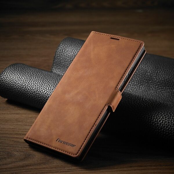Samsung Galaxy S23 Series Leather Magnetic Wallet Flip Case - Image 8