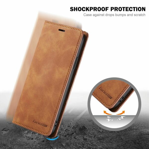 Samsung Galaxy S23 Series Leather Magnetic Wallet Flip Case - Image 6