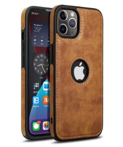 iPhone 11 Series PU Leather Shockproof Business Style Mobile Phone Case