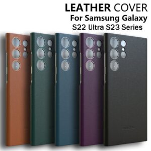 Luxury Premium High Quality Leather Premium Protective Case Cover For Samsung Galaxy S22 Ultra/ S23 Ultra