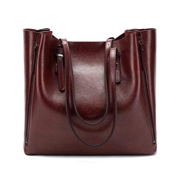 Vintage PU Leather Women's Handbag Messenger Shoulder - Image 4