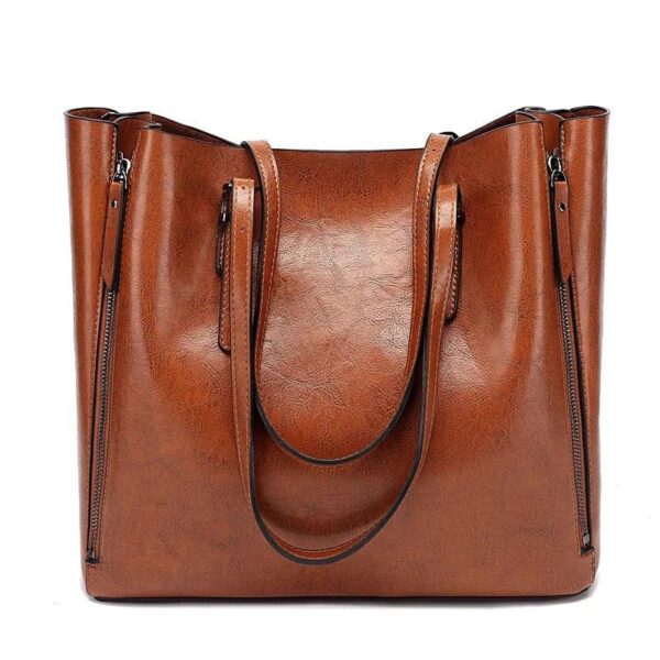 Vintage PU Leather Women's Handbag Messenger Shoulder - Image 5