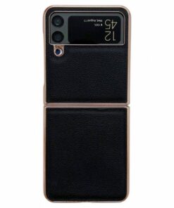 Alternative view of Samsung Galaxy Z Flip Series New luxury Premium Electroplated Eolden Shockproof Fashion Case
