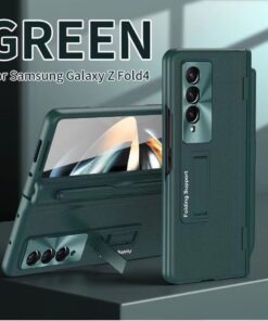 Alternative view of Luxury Premium Plating Hard Hinge ProtectionCase Cover with Capacitance S pen For Samsung Fold Series