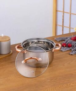 Alternative view of 12 PCS Kitchenware Set Stainless Steel  Cooking Pots And Pans Pot Set With Glass Lid