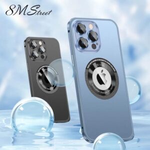 Luxury Premium Lens Film Protection Magnetic Bumper Wireless Charging Case Cover For iPhone 13 Pro/14 Pro
